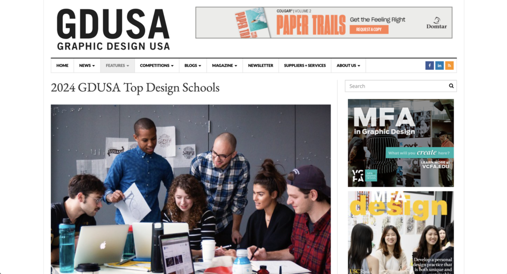 GDUSA names the top design schools